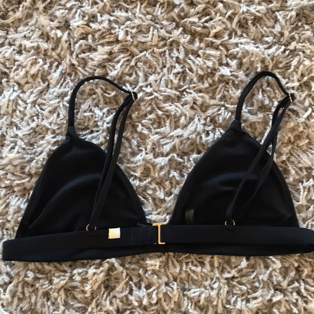 Summersalt black triangle bikini swim top size 6 - Picture 3 of 6